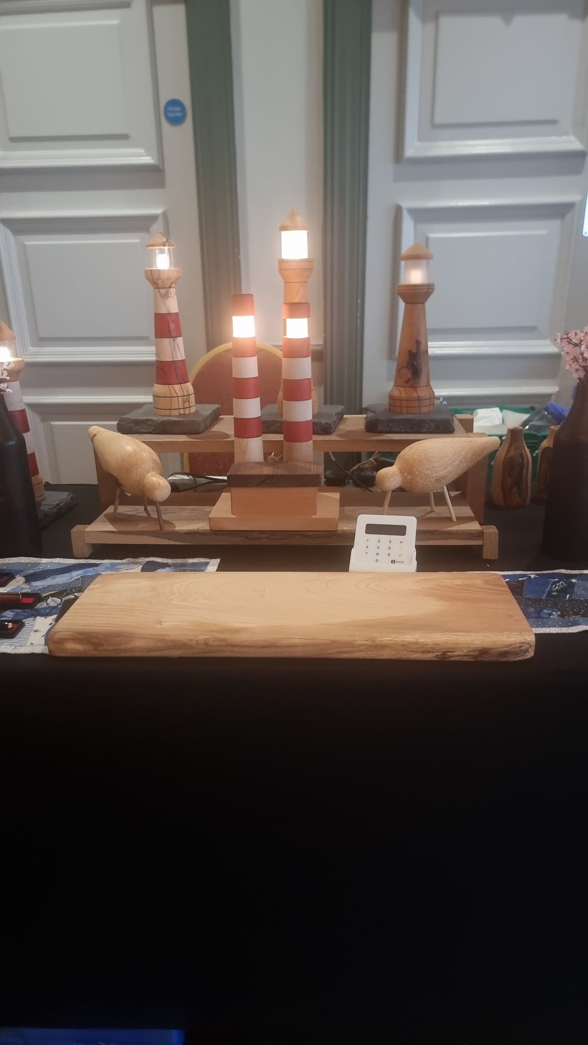 Poolbeg Towers – Handcrafted Wooden Lamp